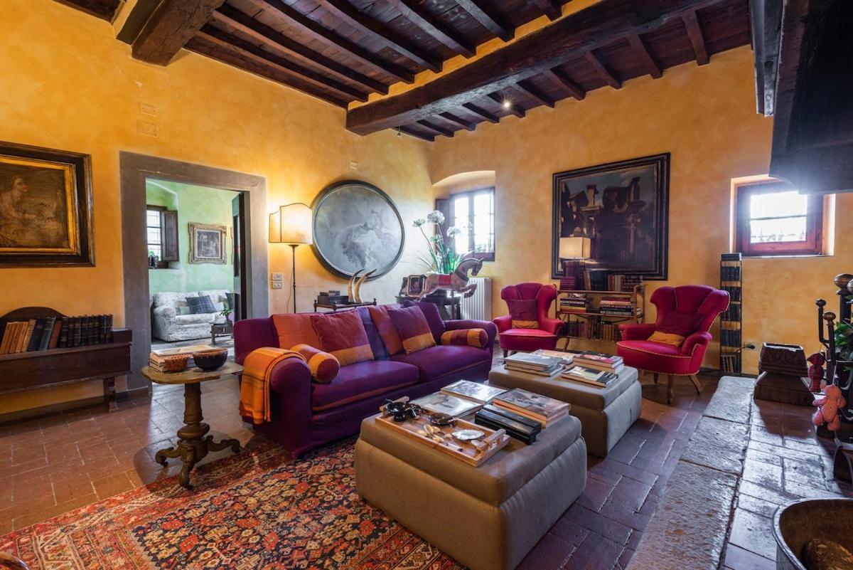 Villa Riflessi Di Fiesole - Piscina - Vista Firenze Exteriör bild